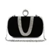 Luxury Women Evening Bags Diamond Luxury Clutch Bag Party Diamonds Lady Black Red Chain Shoulder Bag Handbags for Purse